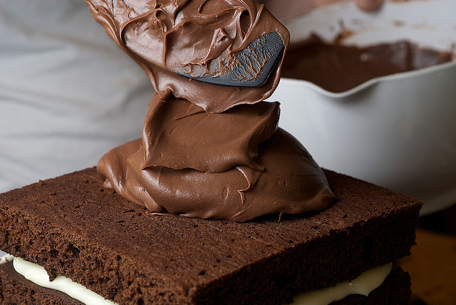 шоколадный крем для торта